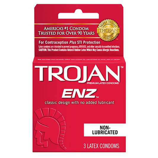 Trojans Non-Lubricated Condoms - 3 Ea/Pack