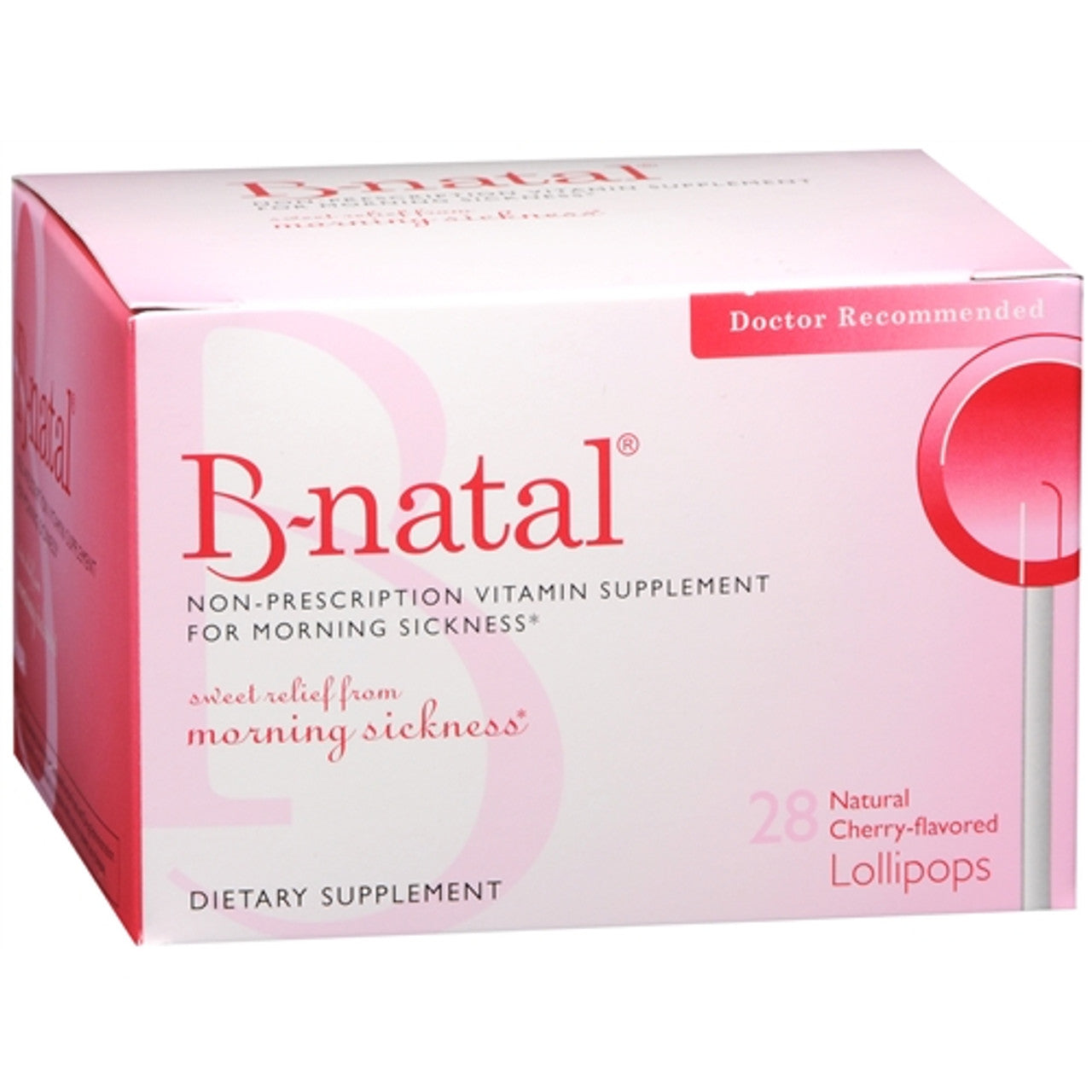 B-Natal Therapops For Morning Sickness, Cherry Flavor - 28 Ea