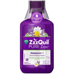 Zzzquil Pure Zzzs Melatonin Lquid 8 oz
