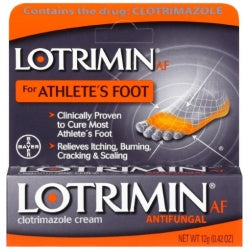 Lotrimin AF Cream for Athletes Foot, Clotrimazole 1% Antifungal Treatment, 0.42oz