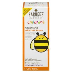 Zarbees Child Cough Syrup Grape 4 oz