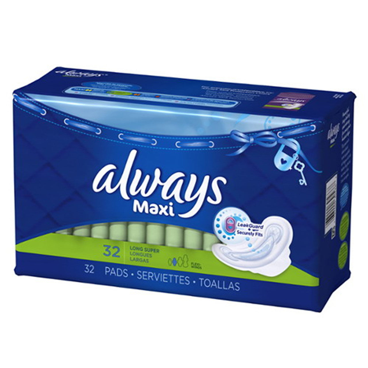 Always Maxi Pads Long Super With Flexi-Wings - 32 Pads