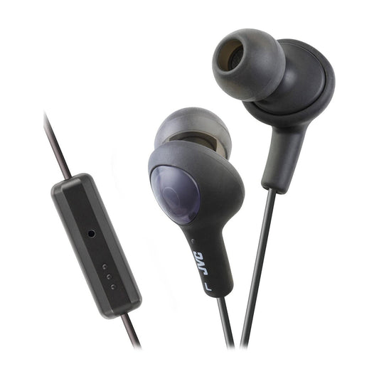 JVC Gumy Plus Black Inner Ear Headphones With Remote and Mic, 1 Ea