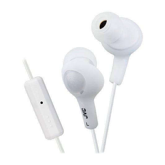 JVC Gumy Plus White Inner Ear Headphones With Remote and Mic, 1 Ea