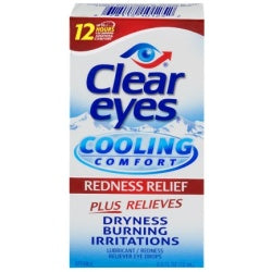 Clear Eyes Eye Drops Cooling Comfort Redness Relief , 0.5 oz