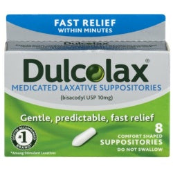 Dulcolax 10mg Suppository, 8ct