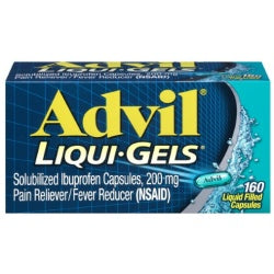 Advil, Liqui-Gels, 200 Mg, 160 Liquid Filled Capsules