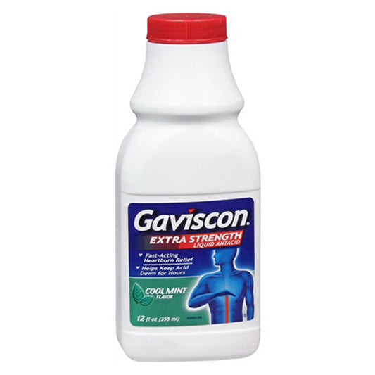 Gaviscon Extra Strength Liquid Relieves Heartburn - 12 Oz