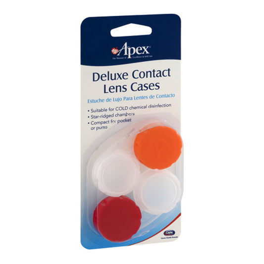 Apex Deluxe Contact Lens Case - 1 Ea