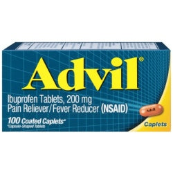 Advil, Ibuprofen Tablets, 200 Mg, 100 Coated Caplets