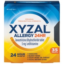 Xyzal OTC 24Hr 5mg Tablet 35ct