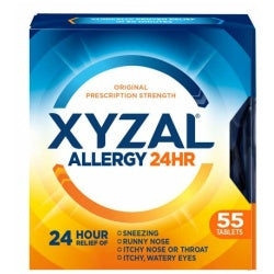 Xyzal OTC 24Hr 5mg Tablet 55ct