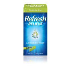 Refresh Relieva Lubricant Eye Drops For Dry Eyes, 0.33 Fl Oz Sterile