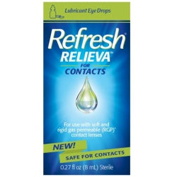 Refresh Relieva Lubricant Eye Drops For Dry Eyes, 0.27 Fl Oz Sterile