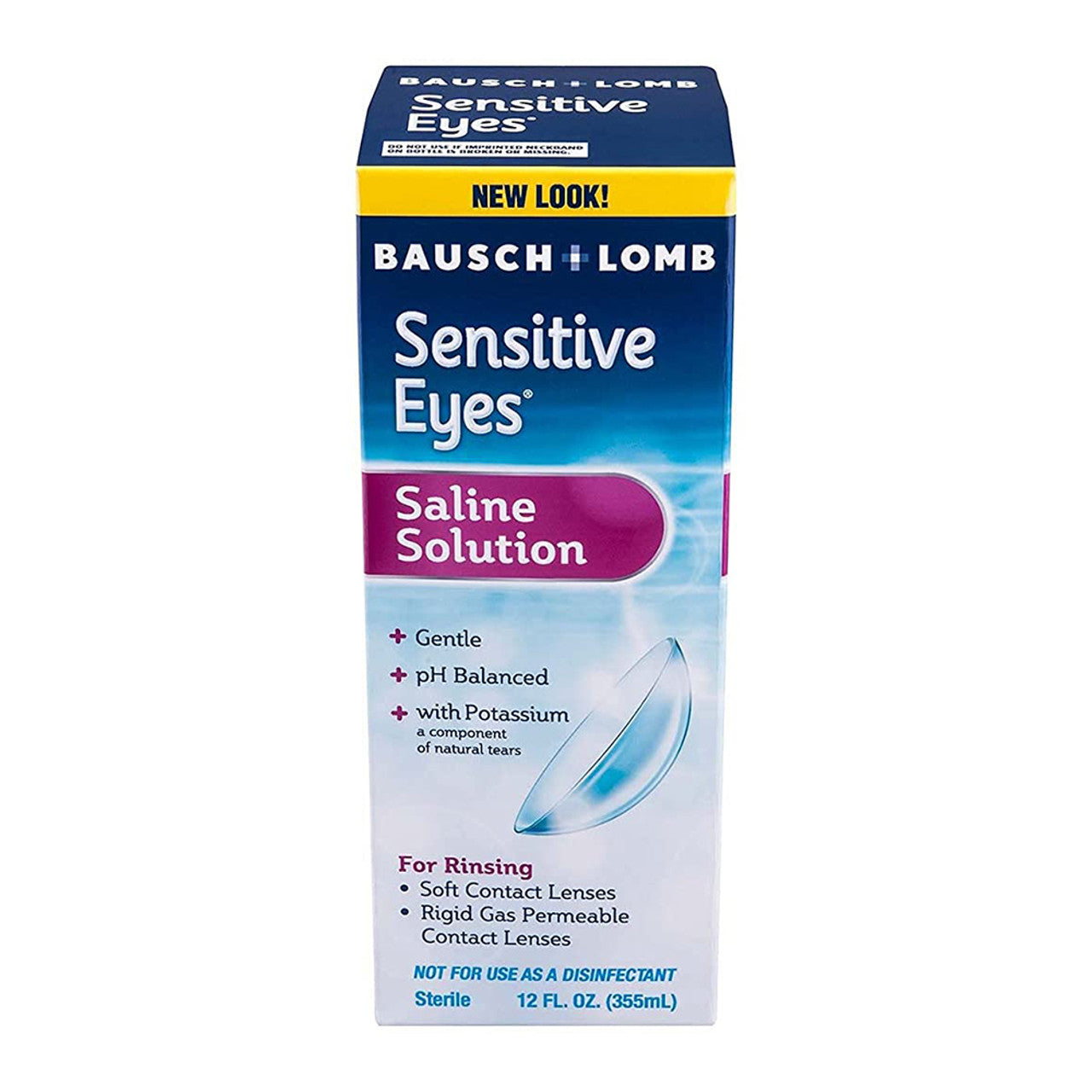 Bausch And Lomb Sensitive Eyes Plus Saline Solution, 12 Oz