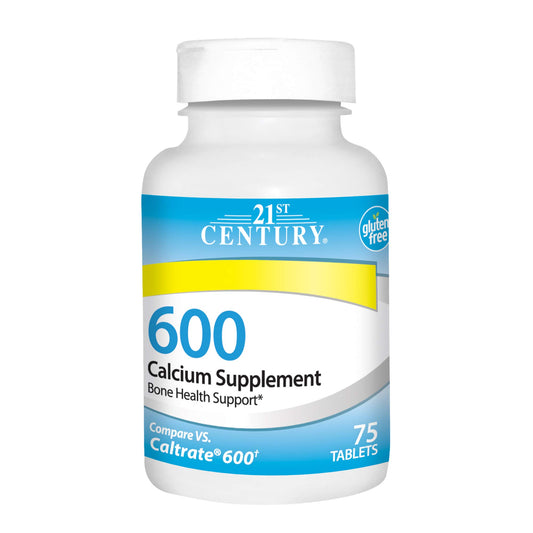 21st Century Calcium Supplement, 600 mg, Tablet, 400 Count Vitalmends