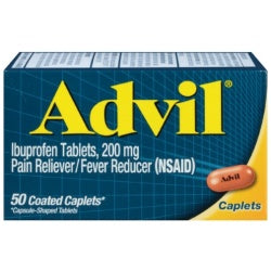 Advil Pain Reliever and Fever Reducer 50 Caplets by Advil