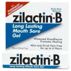 Zilactin-B Canker Mouth Sore Gel 0.25 oz