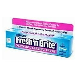 Fresh n Brite Denture Cleaning Paste, 3.8 Ounce