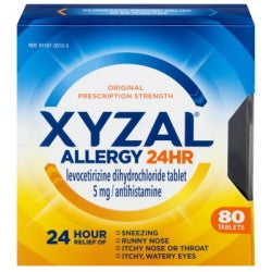 Xyzal OTC 24Hr 5mg Tablet 80ct