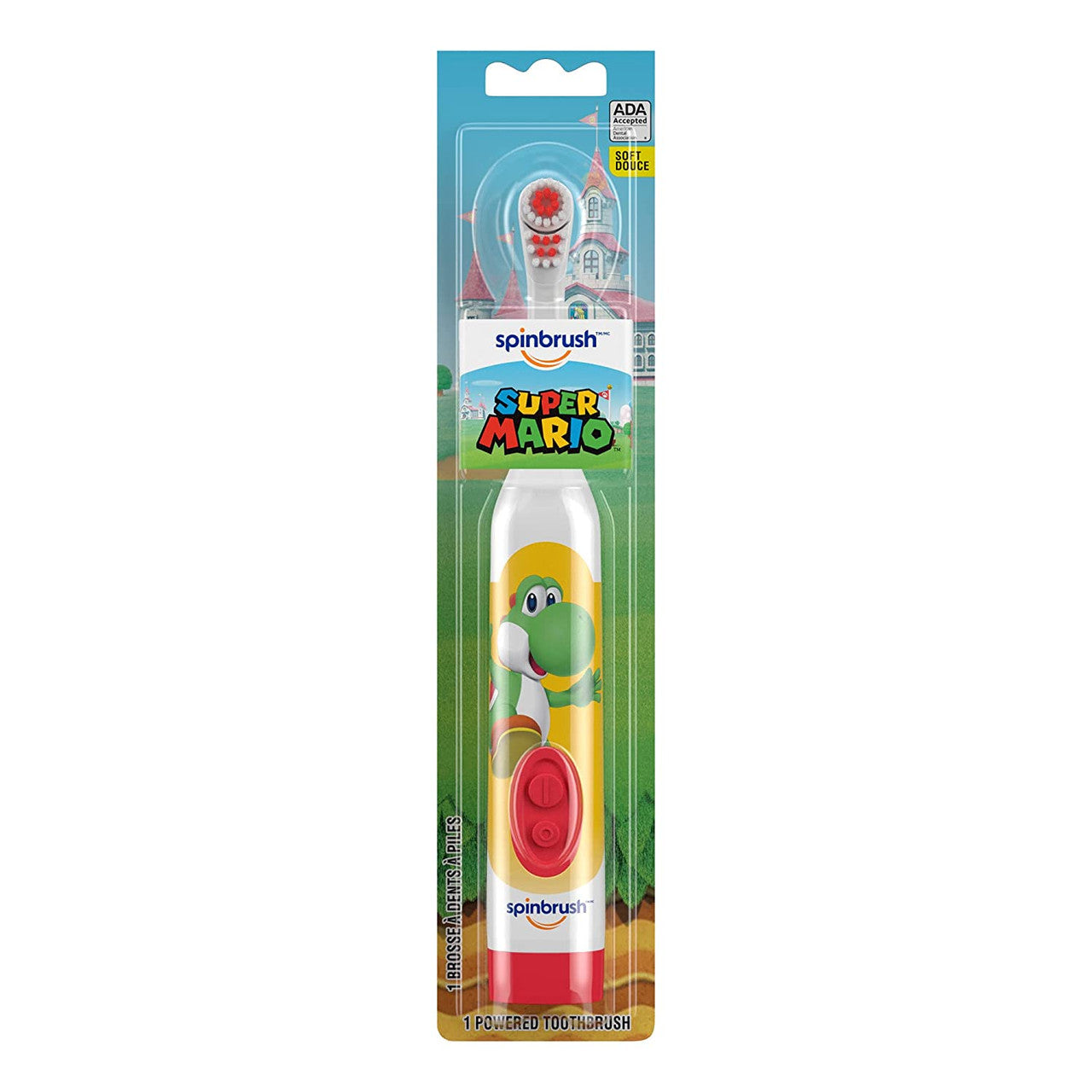 Arm & Hammer Kids Spinbrush Super Mario Toothbrush, Assorted, 1 Ea