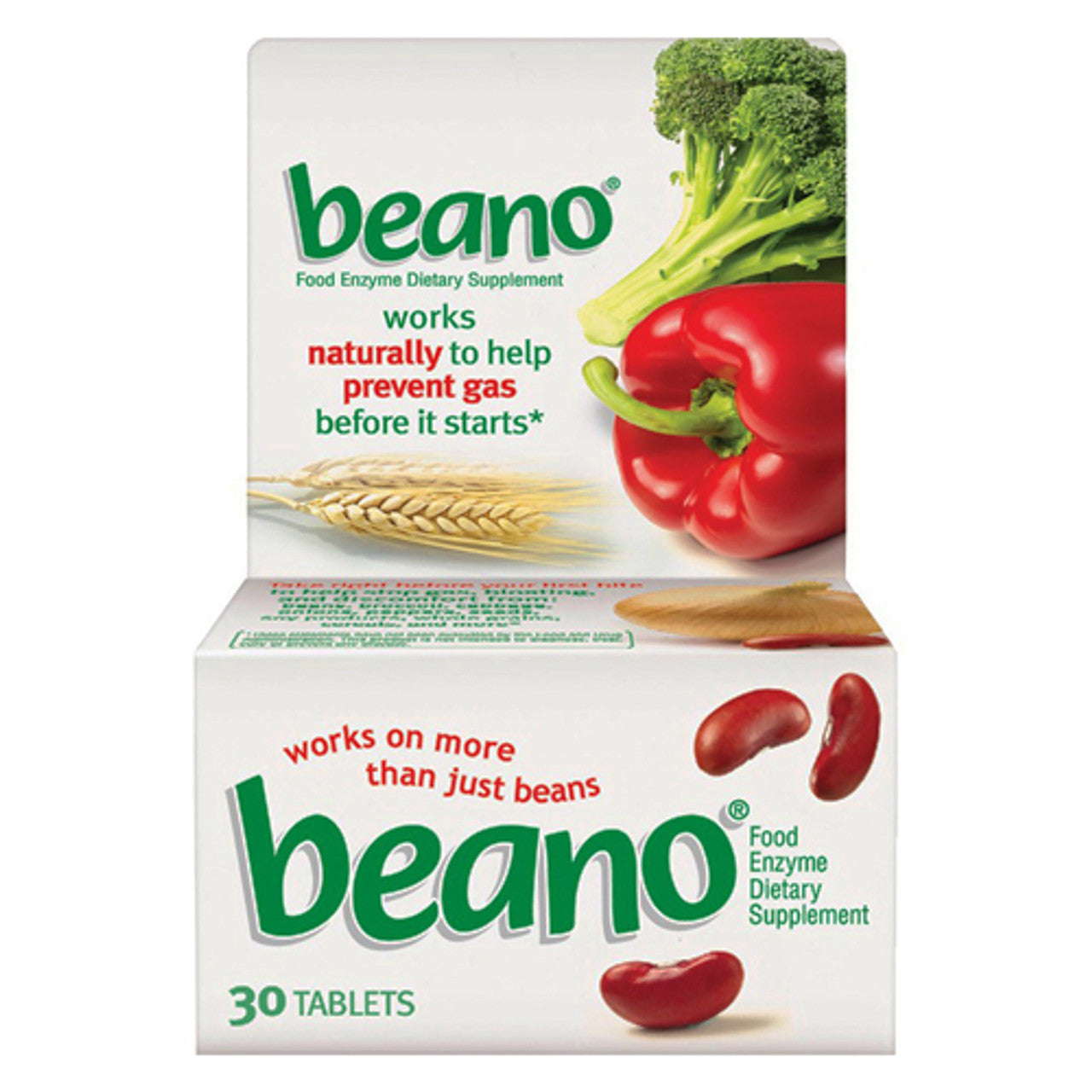 Beano Food Enzyme Dietary Supplement Tablets - 30 Each