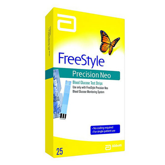 Freestyle Precision Neo Blood Glucose test strips, 25 Ea