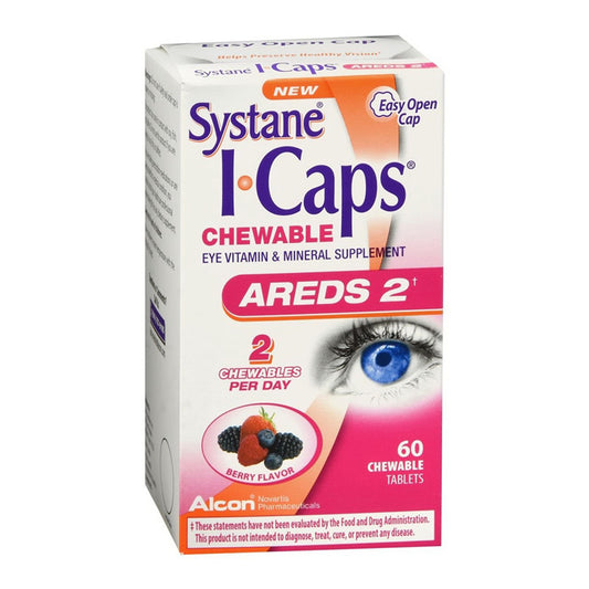 Systane I Caps Eye Vitamins amin Areds 2 Formula, 60 Ea