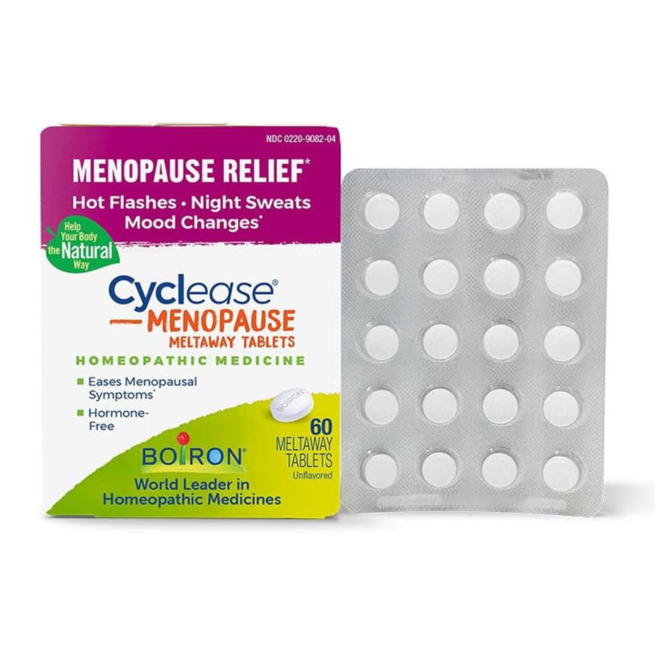 Boiron Cyclease Menopause Relief Tablets, White, 60 Ea