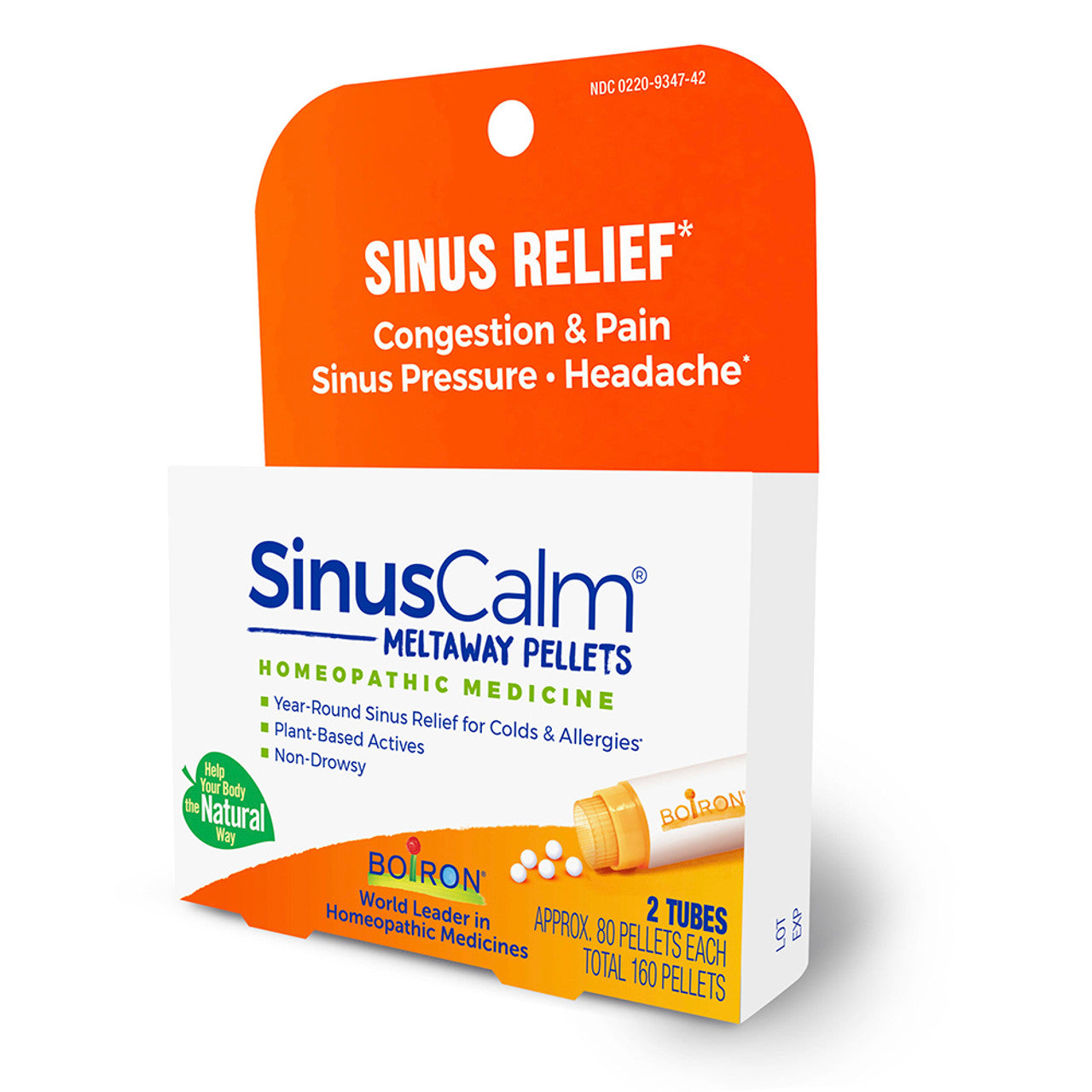 Boiron Sinusalia Homeopathic Pellets Tubes For Relief Of Sinus, 2 Ea