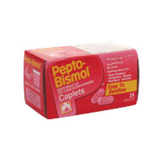 Pepto-Bismol Easy To Swallow Caplets To Relieve Heartburn - 24 Ea