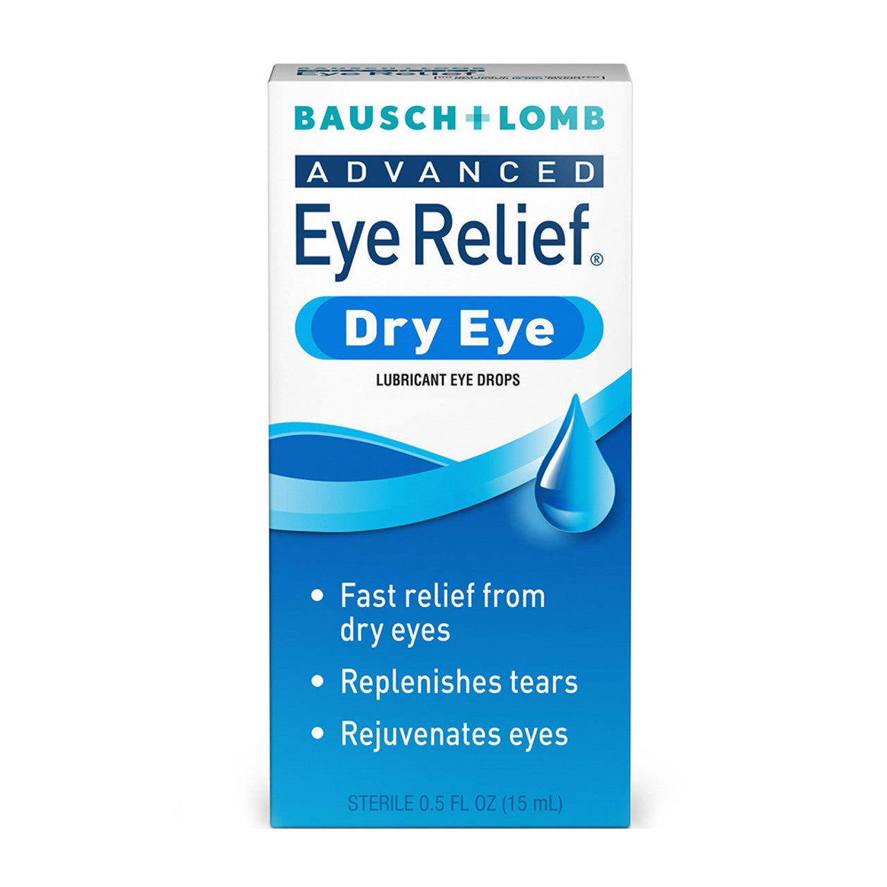 Bausch And Lomb Advanced Rejuvenation Lubricant Eye Drops, Dry Eye, 0.5 Oz