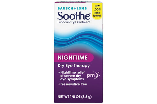 Bausch And Lomb Moisture Eyes Soothing Nighttime Dry Eye Relief, Preservative Free, 0.12 Oz
