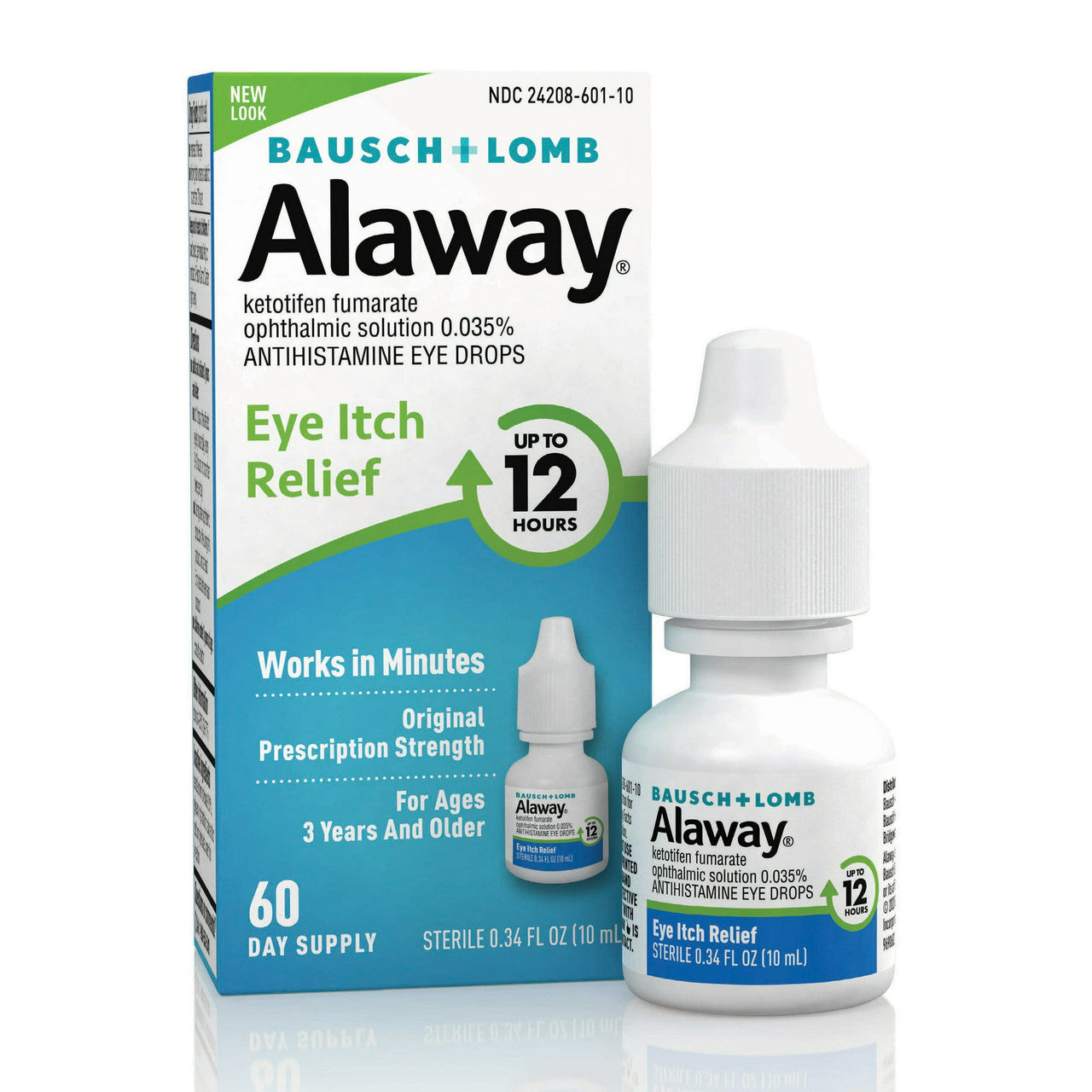 Alaway 12 hours Allergy Eye Itch Relief Drops, 0.34 Oz