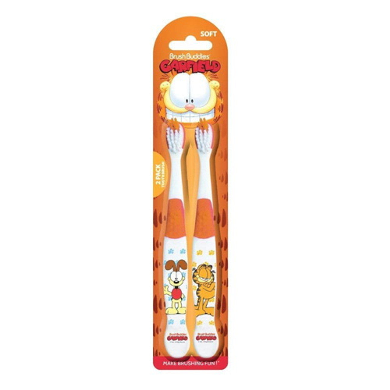 Brush Buddies Garfield and Odie Kids Toothbrush, 2 Ea