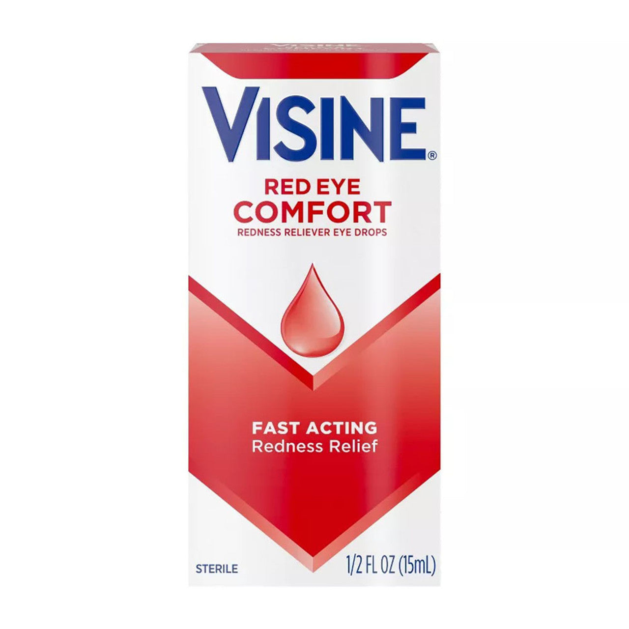 Visine Red Eye Comfort Redness Relief Eye Drops, 0.5 Oz