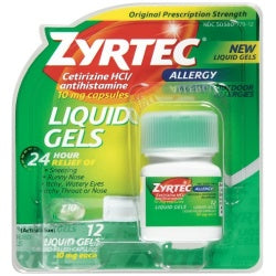 Zyrtec OTC 10mg Liquigel 12ct