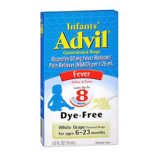 Advil Infants' Concentrated Drops Fever Reducer, White Grape, 1 Oz