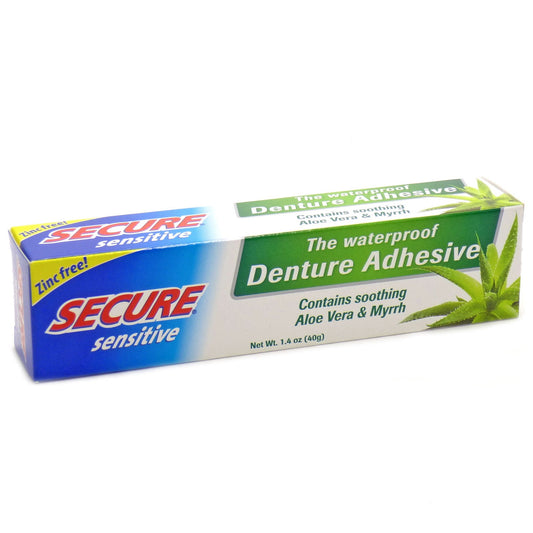 Bioforce A.Vogel Secure Sensitive Waterproof Denture Adhesive, Zinc Free, 1.4 Oz