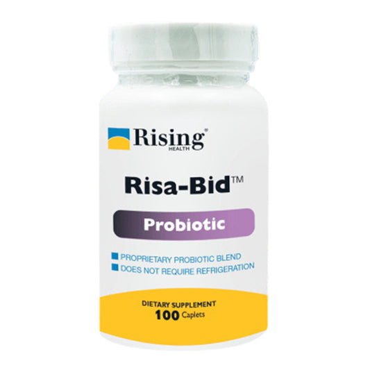 Rising Risa-Bid Probiotic Dietary Supplement Caplets, 100 Ea