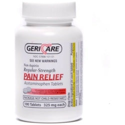 GeriCare Non-Aspirin Pain Relief Tablets 325 Mg 100 Count