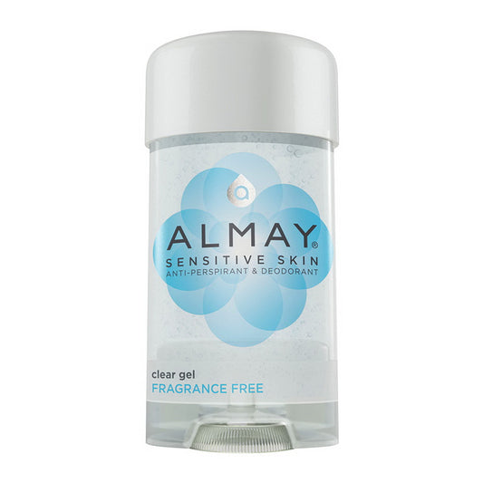 Almay Anti-Perspirant And Deodorant Sensitive Skin Clear Gel, Fragrance Free, 2.25 Oz