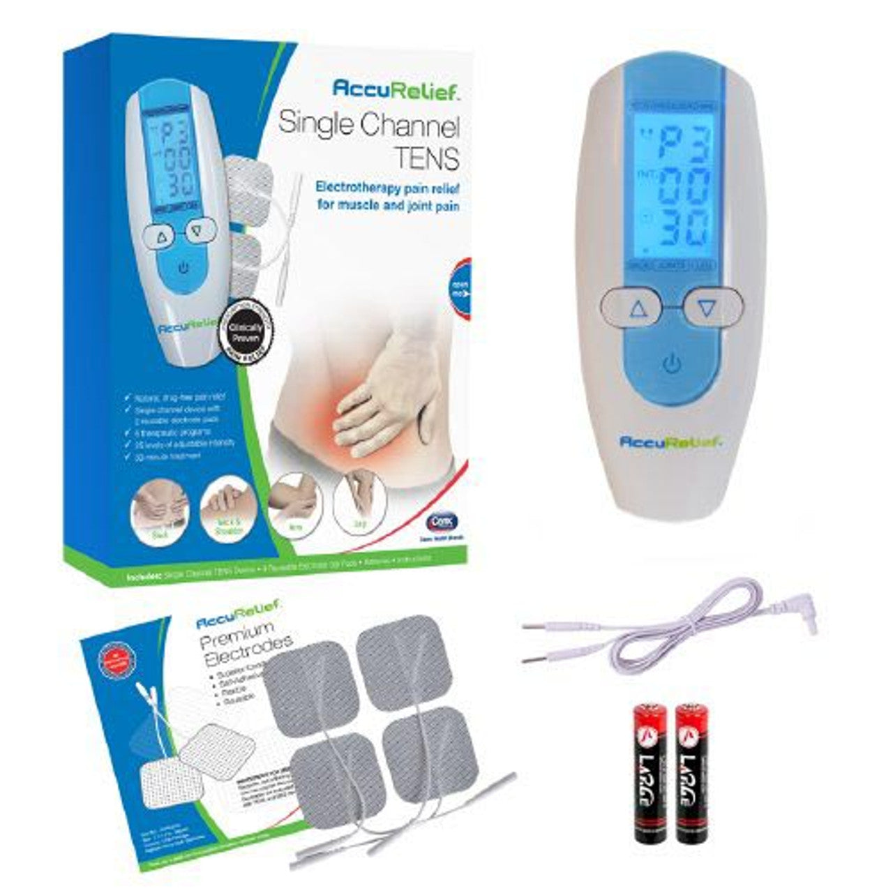 Accurelief Single Channel Tens Relief Electrotherapy System - 1 Ea