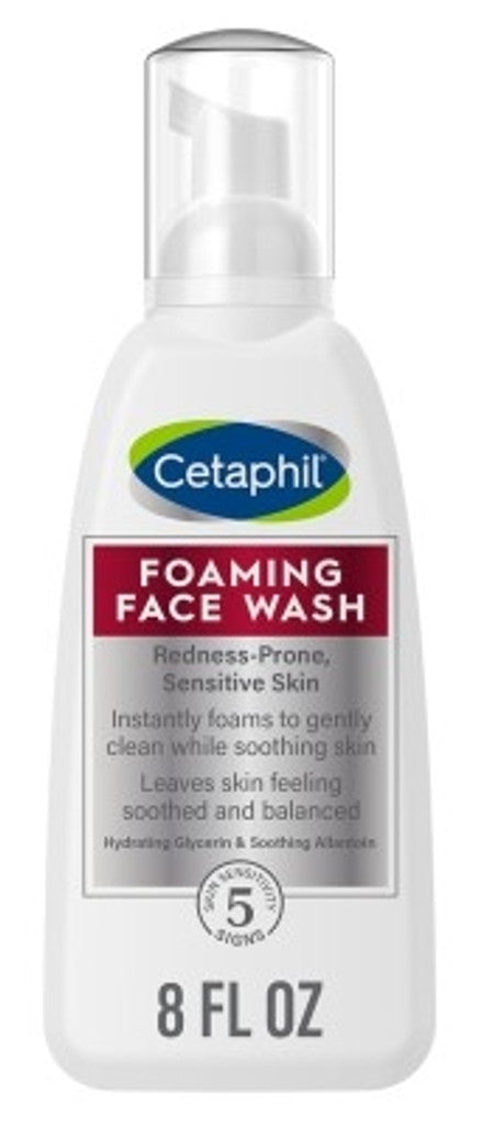 BL Cetaphil Foaming Face Wash 8oz Redness-Prone Sensitive Skin - Pack of 3