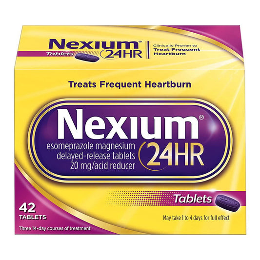 Nexium 24-Hour Delayed Release Heartburn Relief Tablets, 42 Ea