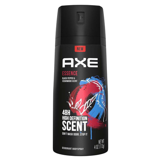 Axe Essence Deodorant Mens Body Spray 4 Oz, 2 Ea