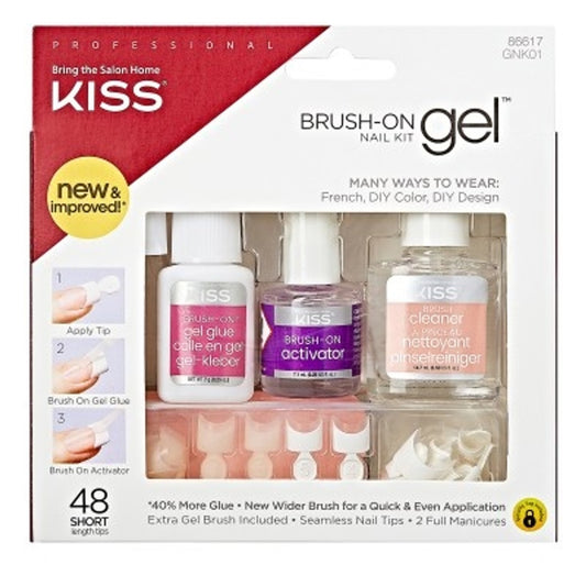 BL Kiss Brush-On Gel Nail Kit - Pack of 3