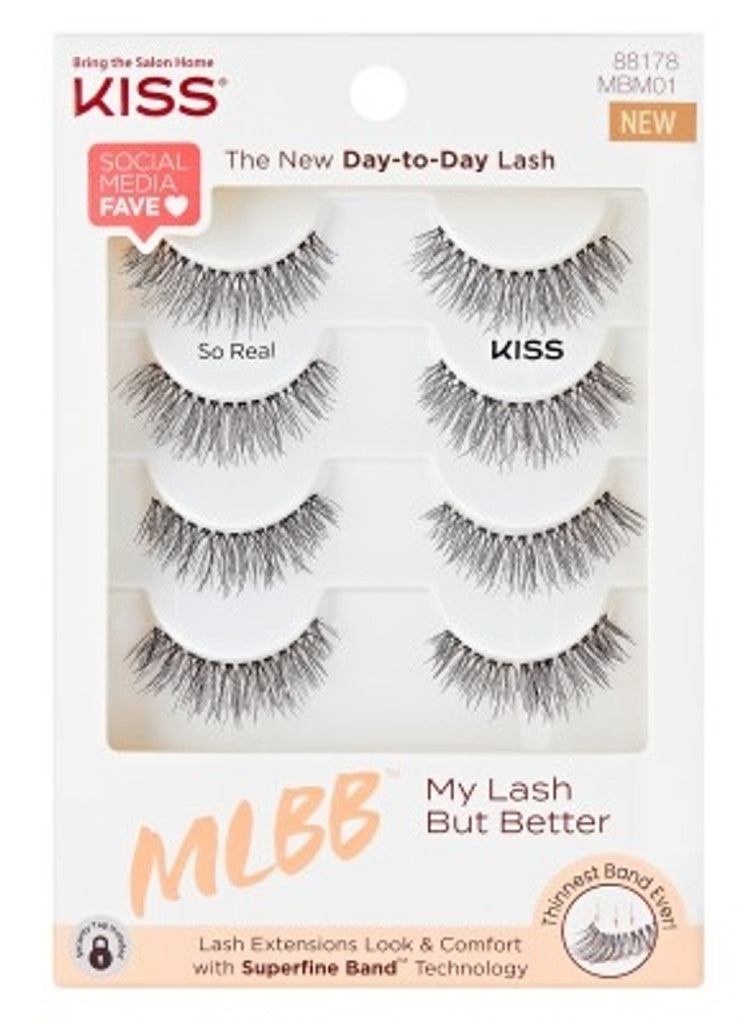 BL Kiss My Lash But Better Multi-Pack So Real 4-Pair - Pack of 3