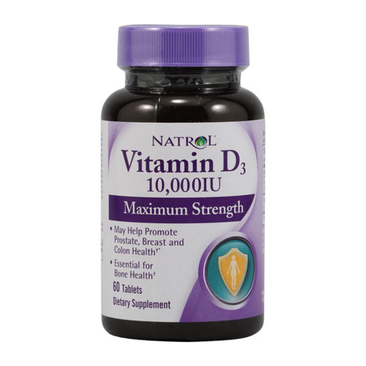 Natrol Vitamins amin D3 10000 IU Maximum Strength Tablets for Bone Strenght, 60 Ea