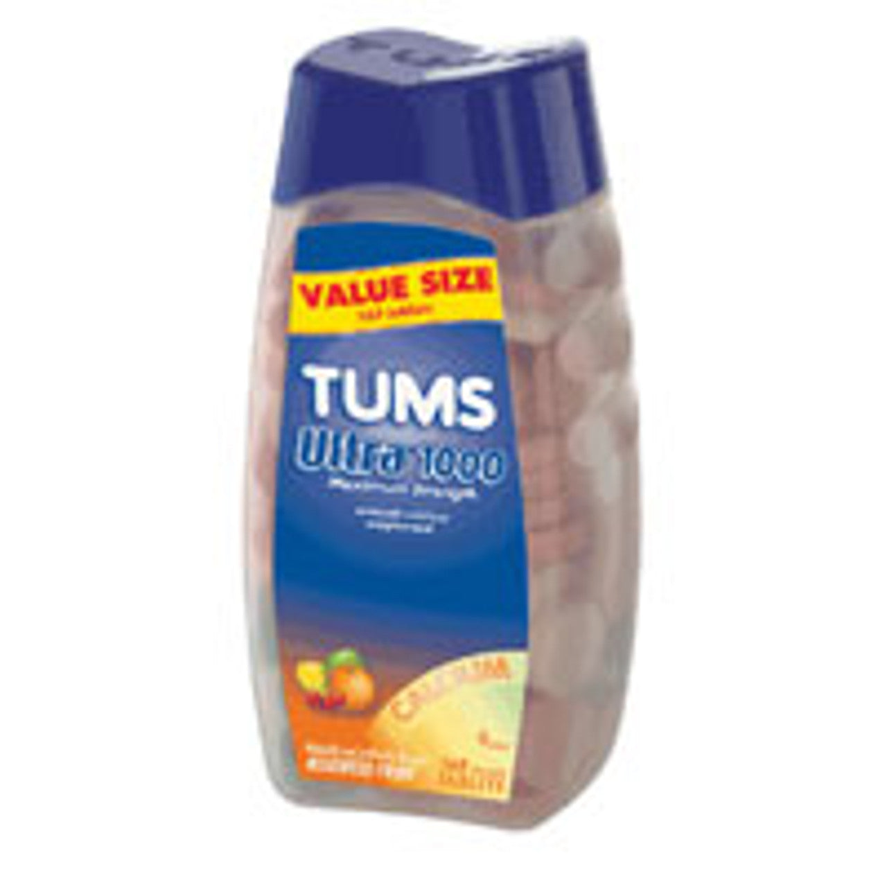 Tums Ultra Maximum Strength Chewable Tablets, Assorted Fruit - 160 Ea